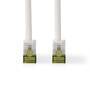 Nedis CAT7-Netzwerkkabel / S/FTP / RJ45 Stecker / RJ45 Stecker / 10.0 m / Snagless / Rund / LSZH / Weiss / Label