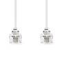 Nedis Telefonkabel / RJ11 Stecker / RJ11 Stecker / 10.0 m / Kabeldesign: Flach / Vergoldet / Kabeltyp: RJ11 / Weiss / Label