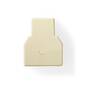 Nedis Telekommunikations-Splitter / RJ11 Buchse / 2x RJ11 (4/6) Buchse / ABS / Elfenbein / Box