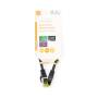 Nedis CAT7-Netzwerkkabel / S/FTP / RJ45 Stecker / RJ45 Stecker / 0.25 m / Snagless / Rund / LSZH / Schwarz / Label