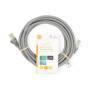 Nedis Cat 8.1-Netzwerkkabel / S/FTP / RJ45 Stecker / RJ45 Stecker / 5.00 m / Rund / LSZH / Grau / Label