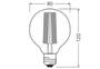 Ledvance LED GLOBE 8,8W 2200K E27 DIM (VINTAGE 1906 GL80)