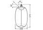 OSRAM LED Filament 1906 BIG ELIPSE-OVAL DIM 12W/818 230V SMOKE MAG E274X1