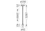 LEDVANCE LED Pendelleuchte "1906 NEEDLE PenduLum" E27 BG