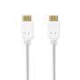 Nedis High Speed ​​HDMI ™ Kabel mit Ethernet / HDMI™ Stecker / HDMI™ Stecker / 4K@60Hz / ARC / 18 Gbps / 2.00 m / Rund / PVC / Weiss / Label