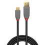 LINDY USB 3.2 Typ A an C Kabel, 5A PD,  Anthra Line 2m (36913)