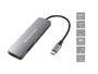 Conceptronic DONN11G 6-in-1 USB-C Adapter Datenverteiler/Umschalter