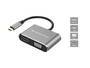 CONCEPTRONIC  4-1 Dock USB-C->HDMI/USB-A/VGA/100WPD  15cm gr (DONN16G)