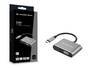 CONCEPTRONIC  4-1 Dock USB-C->HDMI/USB-A/VGA/100WPD  15cm gr (DONN16G)