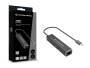 Conceptronic ABBY14B 4-Port Hub mit Ethernet Kabel und Adapter -Netzwerk-