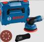 Bosch GEX 12V-125 Professional - Disc sander - Velcro - Black - Blue - Red - 6000 RPM - 10000 RPM - 12000 OPM