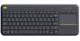 Logitech K400 Plus Tv - Wireless - RF Wireless - QWERTZ - Black
