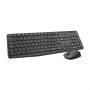 Logitech MK235 - Full-size (100%) - Wireless - USB - QWERTZ - Grey - Mouse included