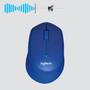 Logitech M330 Silent Plus - Right-hand - Optical - RF Wireless - 1000 DPI - Blue