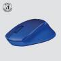 Logitech M330 Silent Plus - Right-hand - Optical - RF Wireless - 1000 DPI - Blue