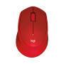 Logitech M330 Silent Plus rot Mäuse PC -kabellos-