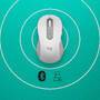 Logitech Signature M650 L Wireless Mouse - Left-hand - Optical - RF Wireless + Bluetooth - 2000 DPI - White