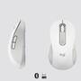Logitech Signature M650 L Wireless Mouse - Left-hand - Optical - RF Wireless + Bluetooth - 2000 DPI - White