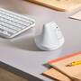 Logitech Lift Weiß Ergonomische vertikale Maus Mäuse PC -kabellos-