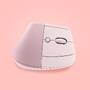 Logitech Lift Rosa Ergonomische vertikale Maus Mäuse PC -kabellos-