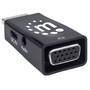 Manhattan HDMI to VGA (with Audio) Converter - 1080p - Male to Female - Micro-USB Power Input Port for additional power if needed - Black - Three Year Warranty - Polybag - Black