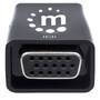 Manhattan HDMI to VGA (with Audio) Converter - 1080p - Male to Female - Micro-USB Power Input Port for additional power if needed - Black - Three Year Warranty - Polybag - Black