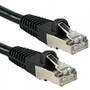 LINDY Cat.6A S/FTP PIMF LSOH, schwarz, 0,3m Patchkabel (47175)