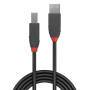 LINDY USB 2.0 Kabel Typ A/B Anthra Line M/M 3m schwarz (36674)
