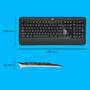 Logitech Mk540 Advanced - Tastatur-und-Maus-Set Us - Keyboard - 1,000 dpi