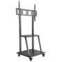 Manhattan TV & Monitor Mount - Trolley Stand - 1 screen - Screen Sizes: 37-100" - Black - VESA 200x200 to 800x600mm - Max 150kg - LFD - Lifetime Warranty - 170 kg - 94 cm (37") - 2.54 m (100") - 800 x 400 mm - Height adjustment - Black