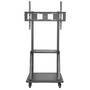 Manhattan TV & Monitor Mount - Trolley Stand - 1 screen - Screen Sizes: 37-100" - Black - VESA 200x200 to 800x600mm - Max 150kg - LFD - Lifetime Warranty - 170 kg - 94 cm (37") - 2.54 m (100") - 800 x 400 mm - Height adjustment - Black