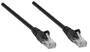 Intellinet Network Patch Cable - Cat5e - 3m - Black - CCA - U/UTP - PVC - RJ45 - Gold Plated Contacts - Snagless - Booted - Polybag - 3 m - Cat5e - U/UTP (UTP) - RJ-45 - RJ-45 - Black