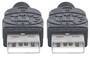 MANHATTAN USB 2.0 Anschlußkabel 1m A-Stecker/A-Stecker (353892)