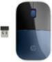 HP Z3700 Blue Wireless Mouse - Ambidextrous - Optical - RF Wireless - 1200 DPI - Black - Blue