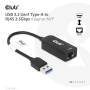 Club 3D Adapter usb 3.2 Typ A> RJ-45 2.5Gb retail - Adapter - Digital