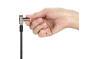 Kensington Universal 3-in-1 Keyed Laptop Lock - 1.8 m - Key - Carbon - Silver