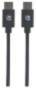 MANHATTAN USB 2.0 Typ C-Kabel C-Stecker/C-Stecker 2m schwarz (354875)