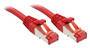 LINDY Cat.6 S/FTP Kabel, rot, 0,5m Patchkabel (47731)