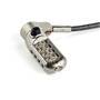 STARTECH.COM Combination Laptop Cable Lock - Steel Cable - 2m - K-Slot Nano Wedge Lock Slot - 4-Digi