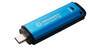 KINGSTON 128GB USB-C IronKey Vault Privacy 50C AES-256 Encrypted FIPS 197 (IKVP50C/128GB)