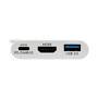 EATON TRIPPLITE USB-C to HDMI Adapter with USB-A Port and PD Charging HDCP White (U444-06N-HU-C)