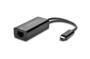 Kensington CA1100E USB-C to Ethernet Adapter - Wired - USB Type-C - Ethernet - 1000 Mbit/s - Black
