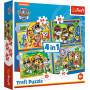 Trefl S.A. 4 in 1 Puzzle  Paw Patrol 35, 48, 54, 70 Teile
