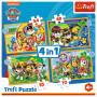 Trefl S.A. 4 in 1 Puzzle  Paw Patrol 35, 48, 54, 70 Teile