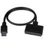 STARTECH.COM USB312SAT3CB USB 3.1 to 6.35cm/2.5in SATA Adapter with Integrated Cable (USB312SAT3CB)