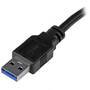 STARTECH.COM USB312SAT3CB USB 3.1 to 6.35cm/2.5in SATA Adapter with Integrated Cable (USB312SAT3CB)