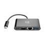 EATON TRIPPLITE USB-C Multiport Adapter - 4K HDMI USB-A Port GbE 60W PD Charging HDCP Black (U444-06
