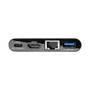 EATON TRIPPLITE USB-C Multiport Adapter - 4K HDMI USB-A Port GbE 60W PD Charging HDCP Black (U444-06