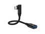 CONCEPTRONIC Adapter USB-C3.2 90°->USB-A3.0   10Gbs 0.15m sw (ABBY19B)