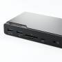 Alogic 14-in-1 USB-C PD DV4 Quad Display Docking Station Space Gr Datenverteiler/Umschalter